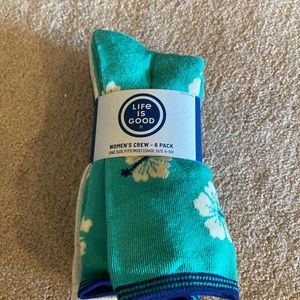 Life is good pack of 6 socks